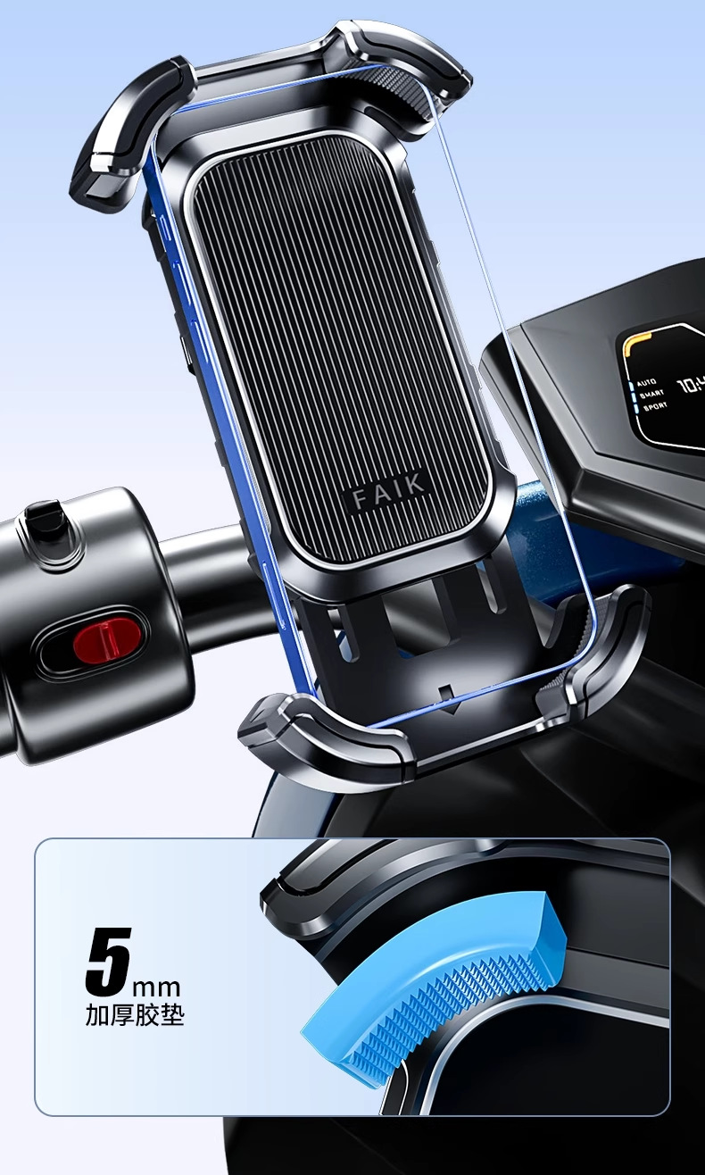 Electric Vehicle Mobile Phone Holder Battery Motorcycle Bicycle Shock-Proof and Anti-Shake Takeaway Rider Riding Navigation Universal Rack