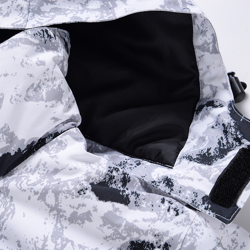 Skianzug mit Kapuze für Paare mit mehreren Taschen, Direktverkauf ab Werk, winddicht und wasserdicht_voghion.com