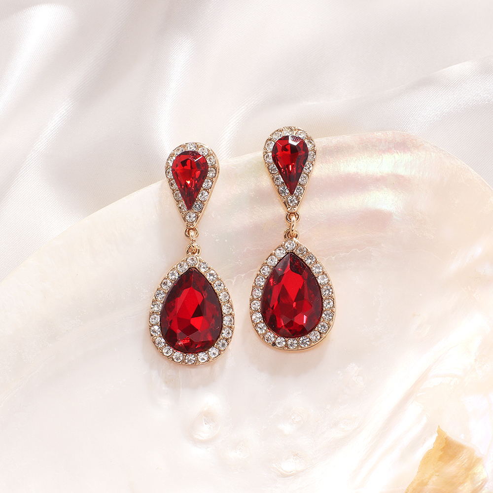 fashionable elegant universal earrings drop-shaped