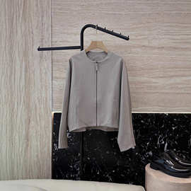 2025秋冬新款精致优雅气质显瘦随性利落挺括干练极简夹克风衣外套