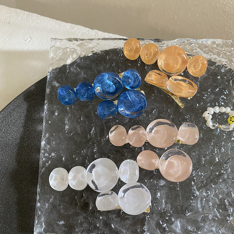 Fermaglio capelli vintage coreano con perline rotonde estate_voghion.com