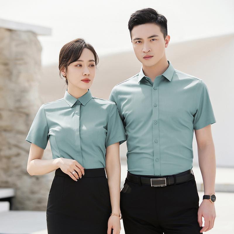 Boss manager business formal wear long short sleeve three-proof shirt business wear men and women same style shirt wholesale