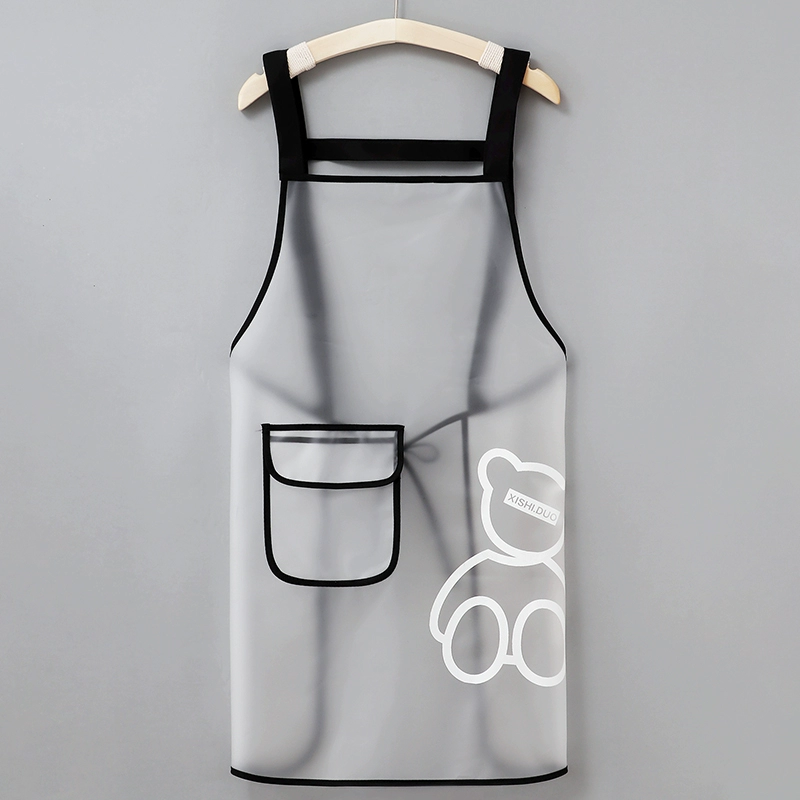 Прозрачный водонепроницаемый фартук для работы, интернет-знаменитость