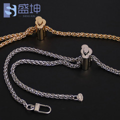 Adjustable buckle crossbody small scented square fat chain metal clasp chain cloud adjustable ball checkered bag chain
