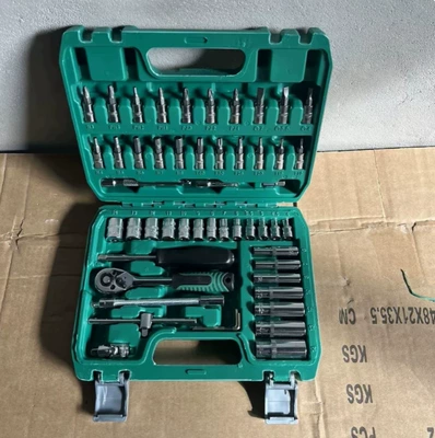 German Quality 216-Piece Auto Repair Set Multi-Functional Socket Wrench Set Combination Casing Ratchet Wrench Car Repair (Mühərrik tənzimləmə alətləri) - 53-pieces-of-24-tooth-professional-auto-repair-models-free-replacement-if-damaged-after-final-warranty