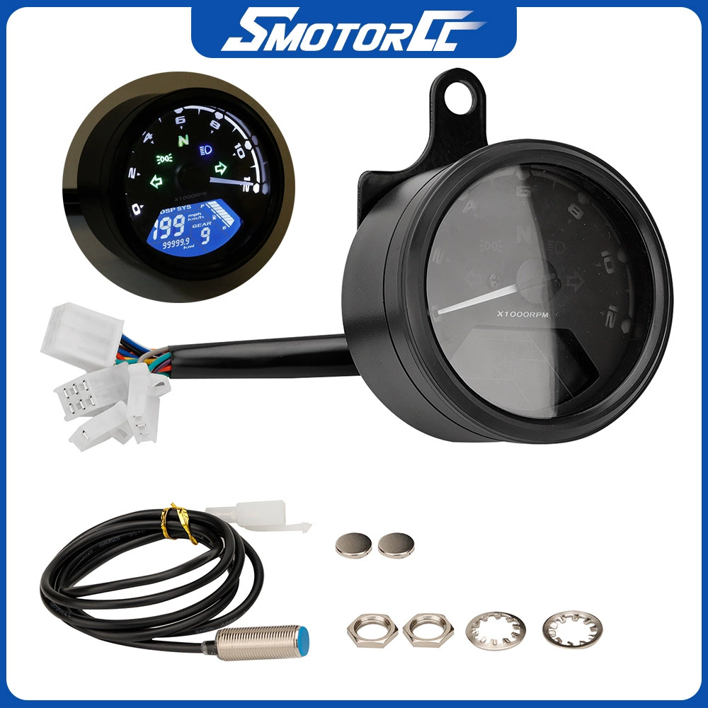 Мотоцикл прибор Бабуин ЖК-прибор Мотоцикл одометр тахометр Скорость-метр ЖК-метр