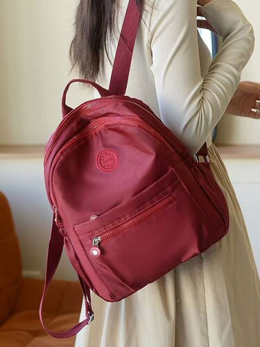Nylon oxford backpack, new Korean style small backpack, women's all-matching fashionable canvas schoolbag, mommy bag, national trend