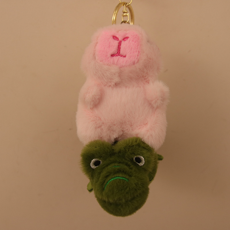 Nueva línea de tracción Kapibala muñeca peluche cachorro capibara gran ganso Kapibala muñeca bolso colgante