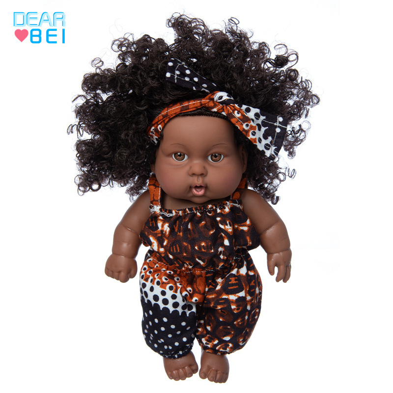 8-pulgadas muñeca chica americana de goma suave muñeca renacida muñeca de simulación bebé vinilo muñeca de juguete