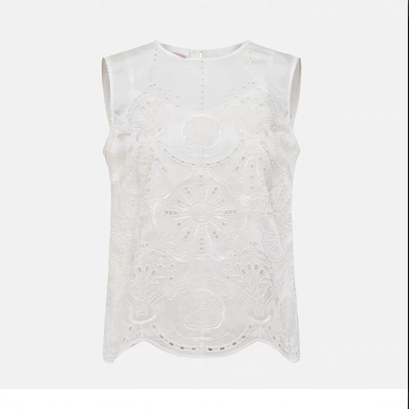 Item 1699+! Same Style as in the Mall, 2026 Summer Elegant Sequin Embroidered Sleeveless Round Neck Tank Top Shirt for Women Item 1699+! Same Style as in the Mall, 2026 Summer Elegant Sequin Embroidered Sleeveless Round Neck Tank Top Shirt for Women