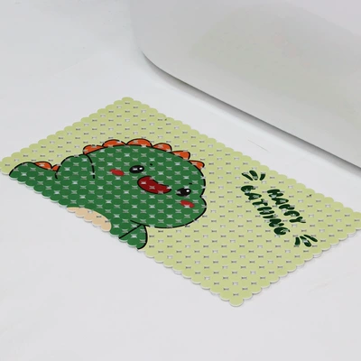 Hollow Kidsren, Pregnant Women and | Avtomobil döşəmə paspasları - cute-little-green-dragon-70x40cm-environmentally-friendly-odorless-shipped-on-the-same-day-simple-round-style