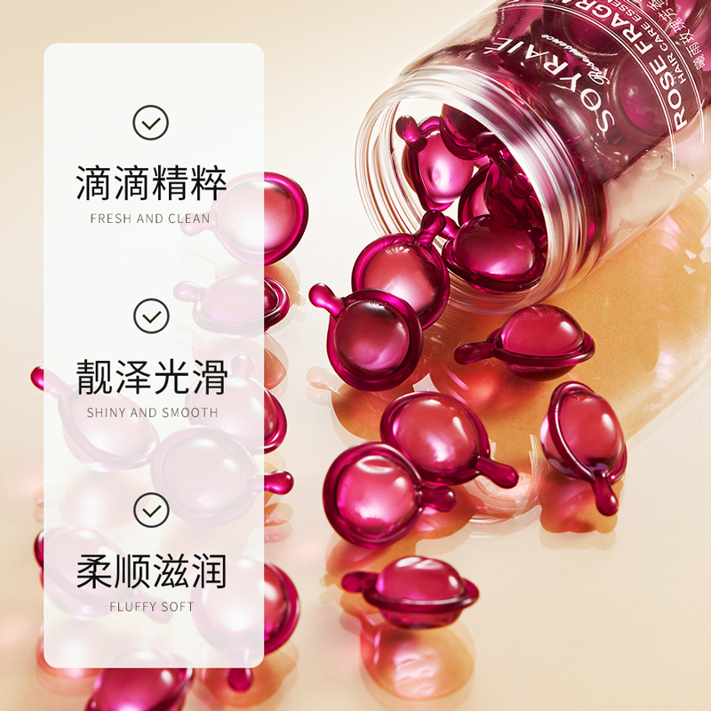 Xiyu Rose Aromatic Hairement Essence Oil Mejora el frizz y suaviza el cabello Aceite esencial para el cuidado del cabello Spot de fábrica al por mayor