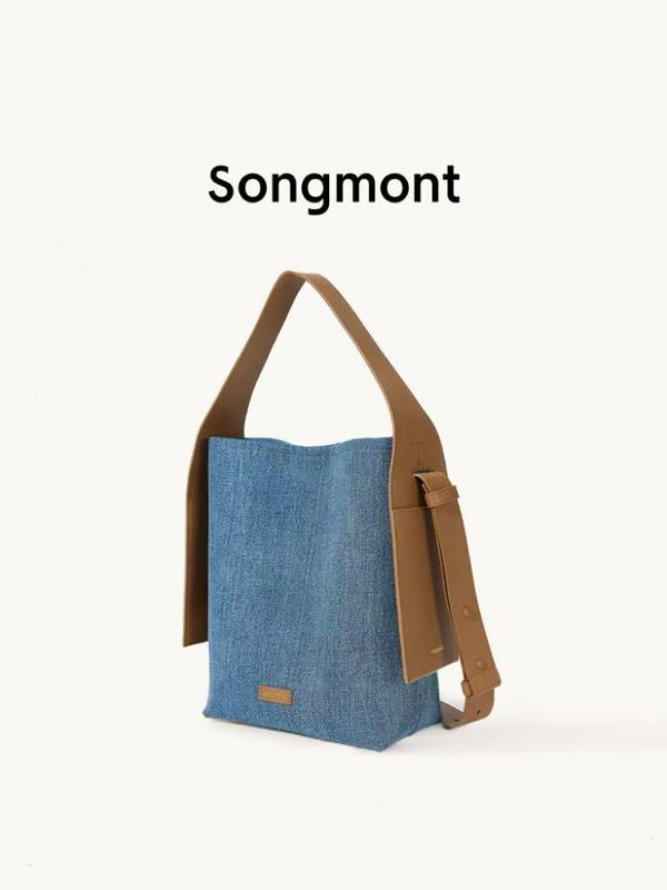 Songmont 山下裕松 本革 イヤーハンギングトートバッグ 通勤 大容量 ショルダー クロスボディバッグ メイラードウェア|undefined