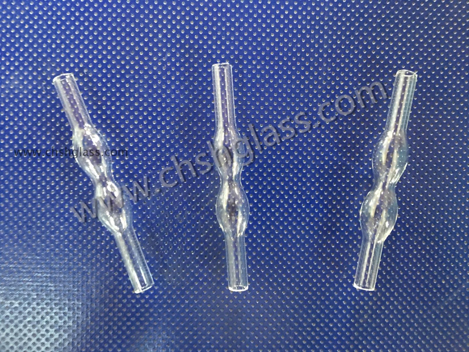天津诚盛双球玻璃氧化管双连球三氧化铬氧化管化学实验室玻璃仪器