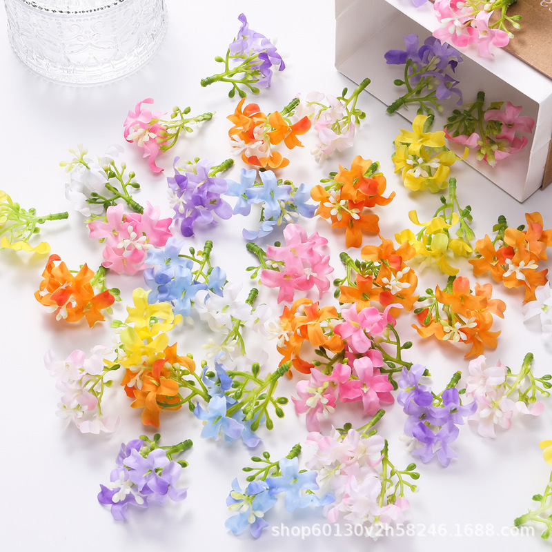 Artificial Flowers, Cross-Shaped Flowers, Osmanthus Flower Heads, DIY Fragrant Flowers, Fake Flower Hairpin, Hair Accessory Materials, Home Gift Box Decoration Artificial Flowers, Cross-Shaped Flowers, Osmanthus Flower Heads, DIY Fragrant Flowers, Fake Flower Hairpin, Hair Accessory Materials, Home Gift Box Decoration