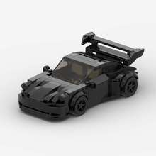 兼容乐高MOC跨境热卖小颗粒积木跑车赛车保时捷911益智男孩拼装