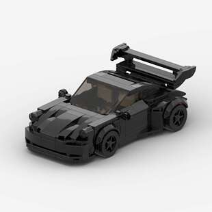 Compatible with Lego Moc Cross-Border Hot-Selling Small Particle Building Blocks Sports Car Racing Porsche 911 Puzzle Boy Assembly