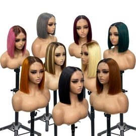 假发长卷发;假发短卷发;真发假发