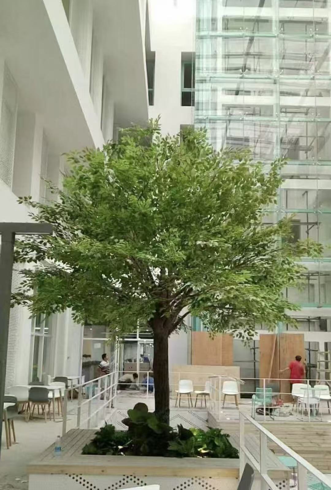 仿真过胶榕树枝塑料假树叶工程造景假树枝阻燃加厚人造仿真假树枝-阿里巴巴