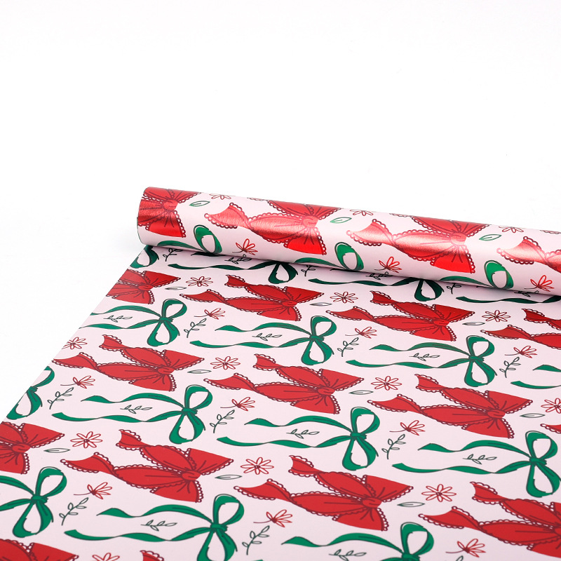 Transfronterizos para Amazon nuevo papel de aluminio de gran tamaño de papel de embalaje de regalo de cartas de copo de nieve de Navidad