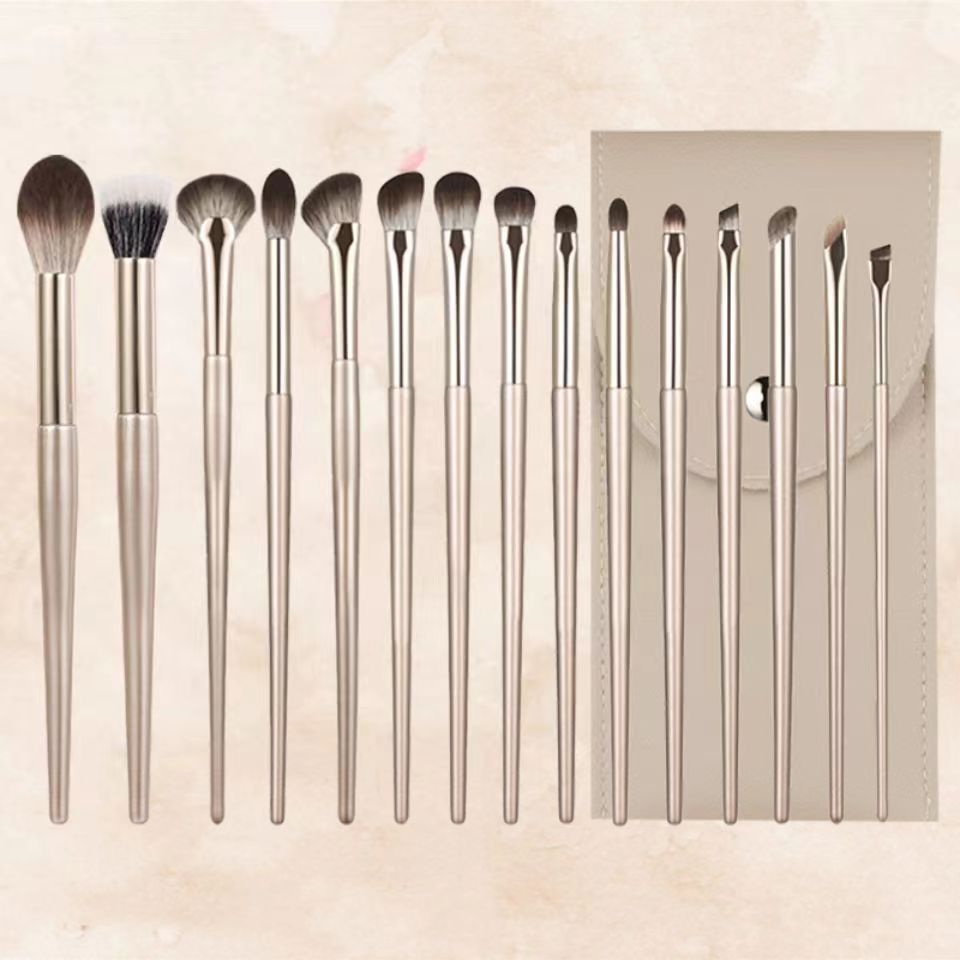 15 pinceles de maquillaje de Li Jin un conjunto completo de 13 pinceles de sombra de ojos cepillo de blush cepillo de sombra de nariz cepillo de maquillaje portátil conjunto de cepillo de maquillaje Cangzhou