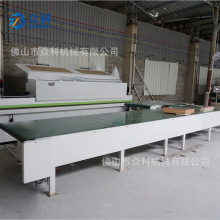 广东动力封边机回转线 接受定置皮带输送机PU流水线行回转台