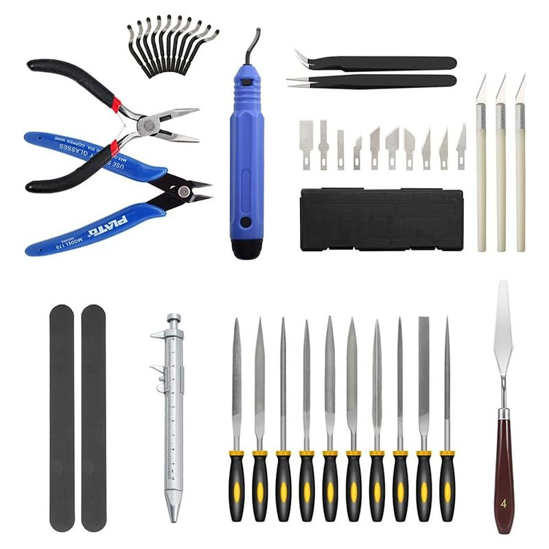 42 шт., набор инструментов для 3D-принтера, аксессуары для 3D-принтера, набор инструментов для обработки модели, набор шлифовальных инструментов