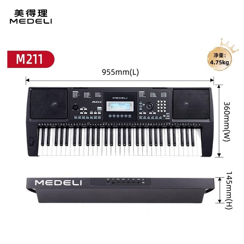 Piano electrónico mayorista A900 MK402 adulto profesional toca Medri 61 teclas enseñanza examen piano A800850