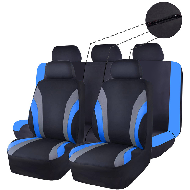 Cross-border hot-selling GM seat cover four seasons with 3 zippers rear universal seven-seater breathable