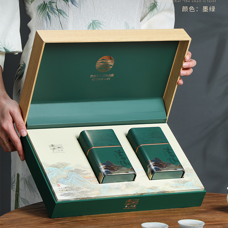 高档茶叶包装盒空礼盒绿茶龙井毛尖碧螺春半斤一斤装通用礼品盒
