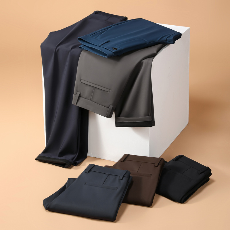 high quality Dape Casual Pants Men's Straight Loose 2024 Autumn and Winter New High Elastic Non-iron Business Pants Trousers