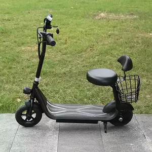 Qatlanan iki təkərli elektrik skuter, portativ batareyalı kiçik velosiped