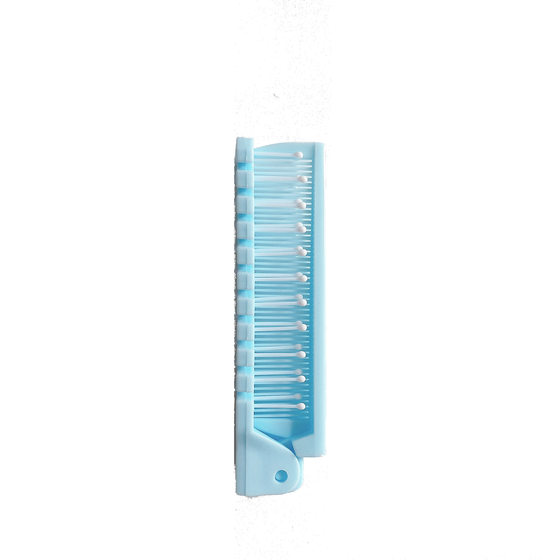 Portable Small Folding Comb for Going Out Dual-purpose Curly Hair Massage Comb Anti-static Student Dormitory Hotel Supplies