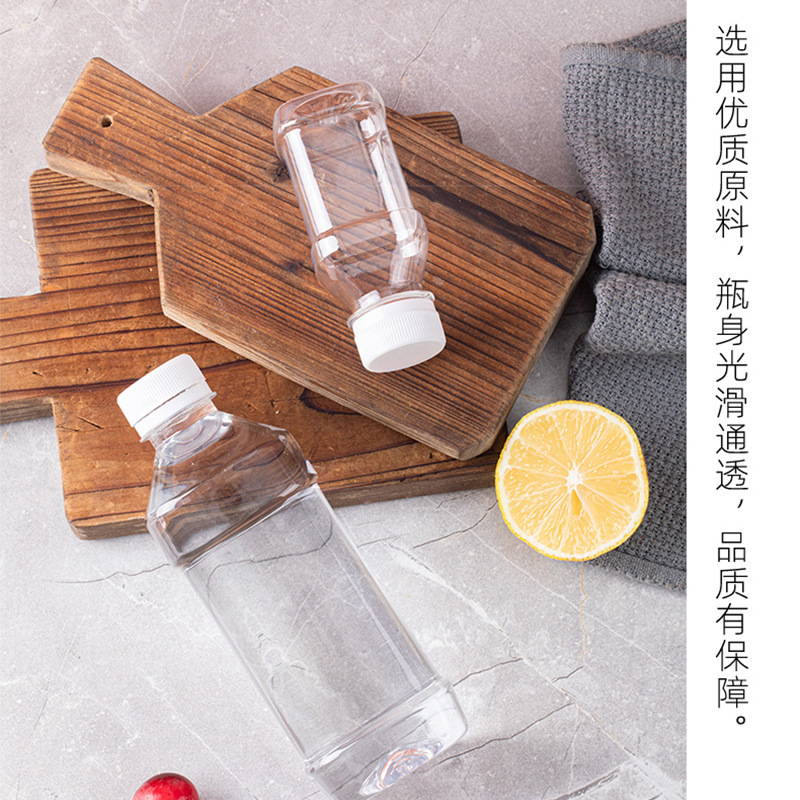 500mlの透明なプラスチックの瓶のミネラルウォーターの空の瓶の使い捨ての酒の瓶の油の瓶のサンプルは瓶を分けて1斤詰めます。|undefined