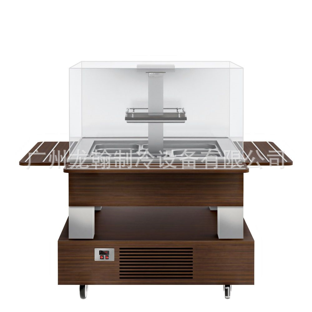 豪华型升降沙拉台特色自助餐开放式冷藏冷冻沙拉台