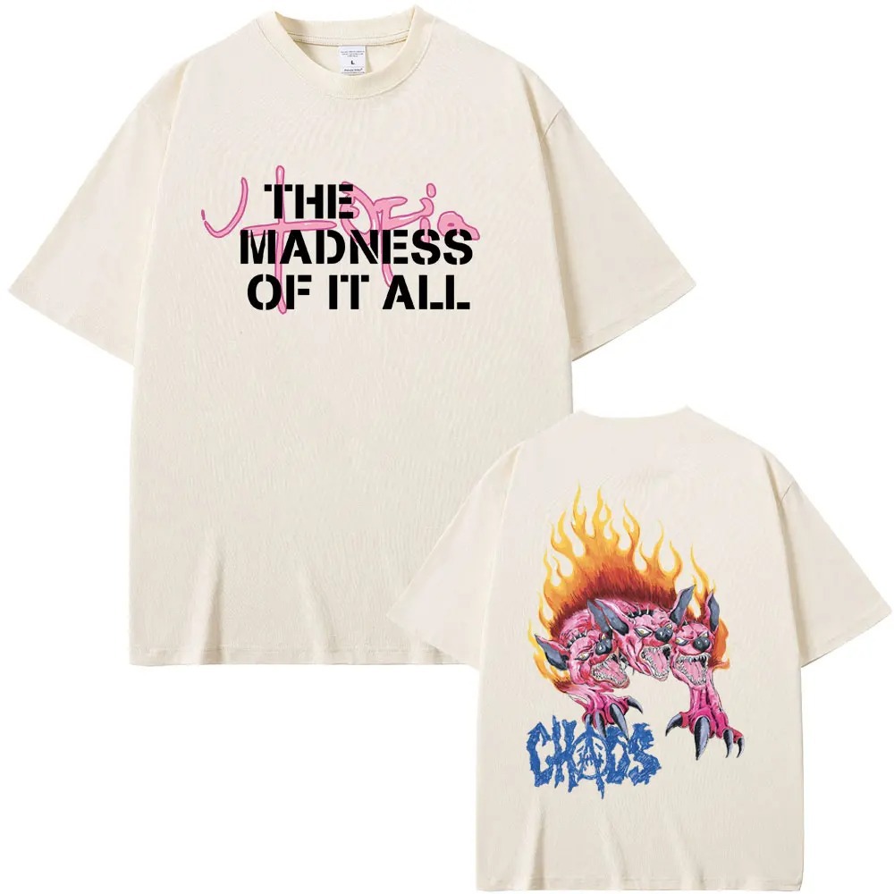 Cactus Jack Flame Felhunter Print T-shirts UTOPIA The Madnes