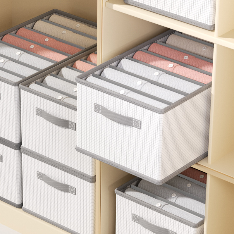 Caja de almacenamiento de ropa hogar tela dormitorio ropa caja de almacenamiento cajón armario escritorio almacenamiento pantalones caja de almacenamiento