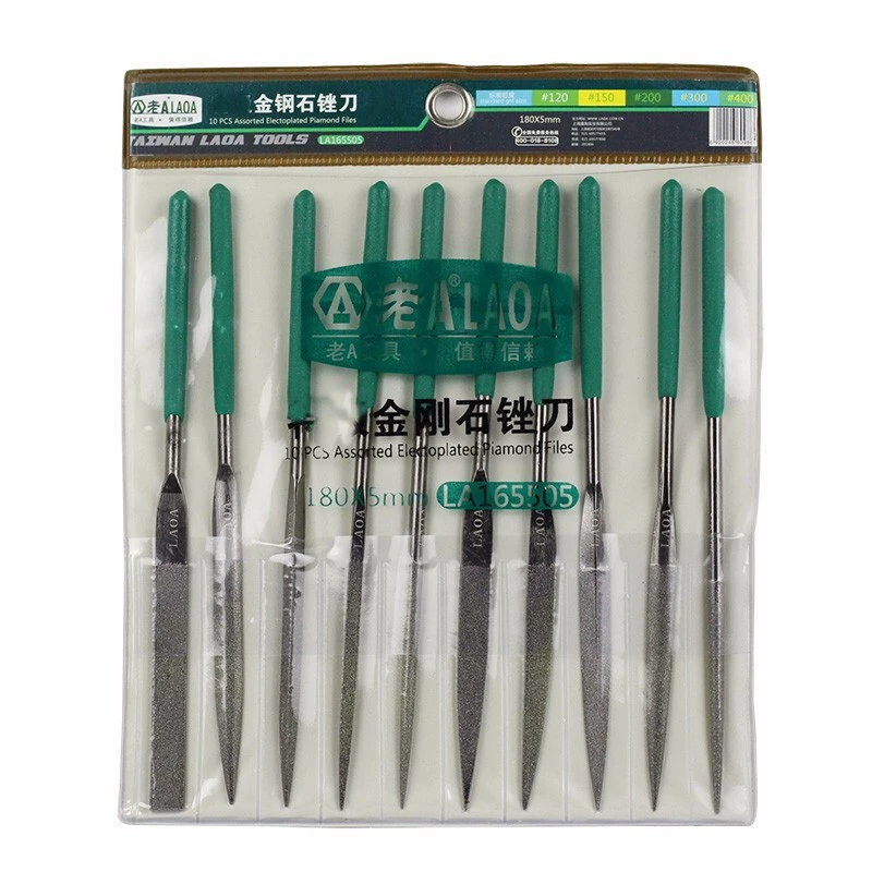 Old A Golden Steel Pennal Half Circle/Flat 钢/Triangle Kinsent Knife Sword Assorted 锉 3/4/5mm set