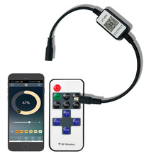 led蓝牙调光调色rgb单色白色暖白遥控无线433控制器调光器