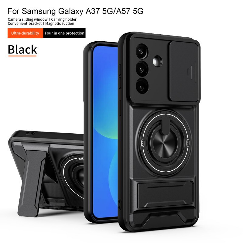 Magnetic Dual-Stand Push-Window Phone Case Suitable for Samsung A27/A22/A57/A32/A71 Protective Cover Dropshipping