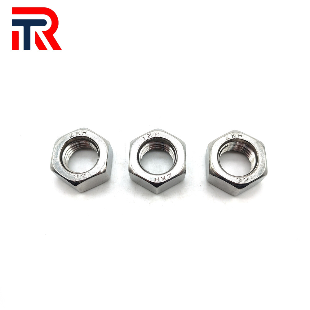 防松螺母镀锌工厂直发机加工家用货架螺帽镀彩锌