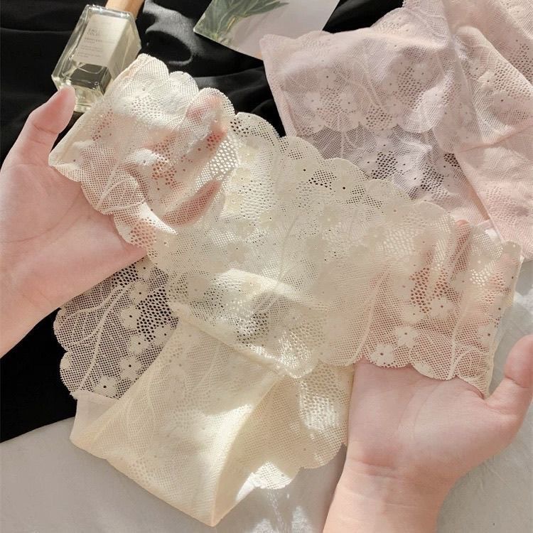 女の子用日本製レース下着、セクシーなローウエスト、シームレス、純粋な欲望、甘くて軽く通気性のある夏の女の子の三角ショーツ