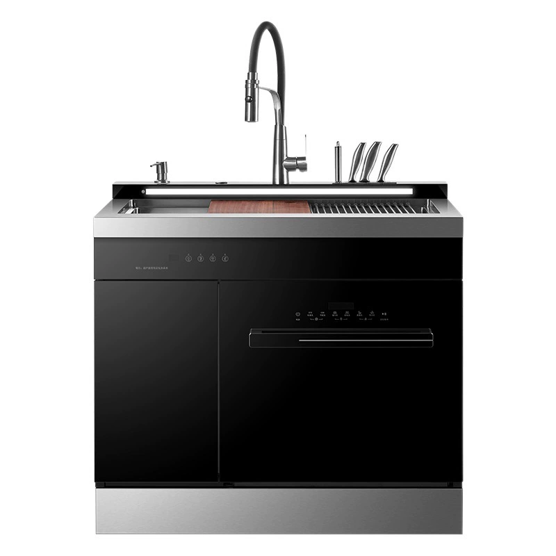 Интегрированная раковина Кухонный шкаф для домашнего хранения Посудомоечная машина дезинфекционный шкаф Интегрированный шкаф Посудомоечная машина