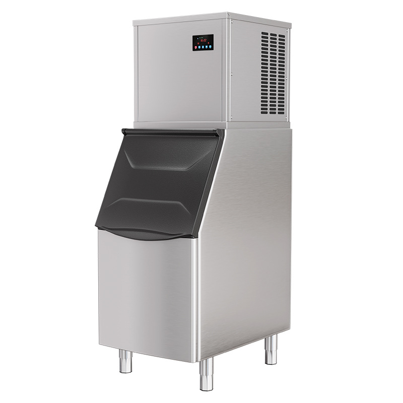 Máquina de hielo Tienda de mariscos automática comercial Bar KTV Copo de nieve granular hielo Crescent fabricante de la máquina de hielo Máquina de hielo Máquina de hielo