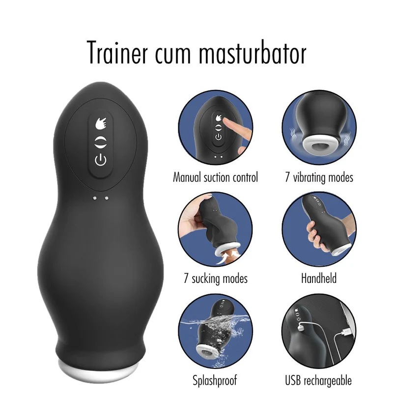 龍吸飛機杯全自動吮吸夾吸多頻防水強震脈衝成人自慰鍛煉器批發