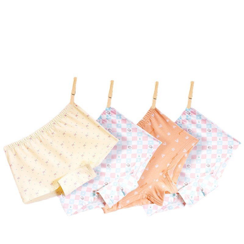 夏の人気の女の子の下着 7A 抗菌クラス A 純綿ボクサーパンツショーツ快適な子供の下着卸売可能|undefined