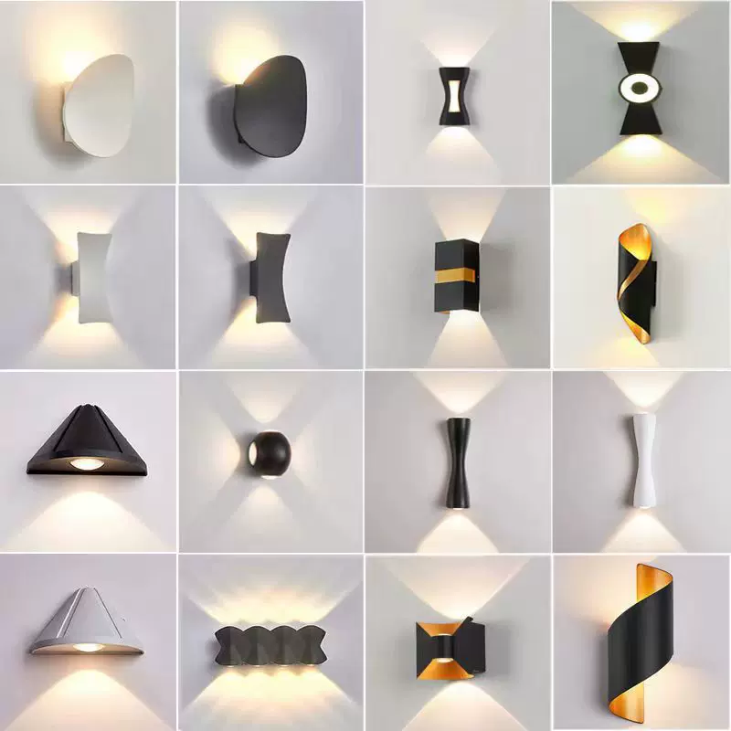 壁灯户外防水led外墙灯室外大门口洗墙灯双头上下照射灯背景墙灯