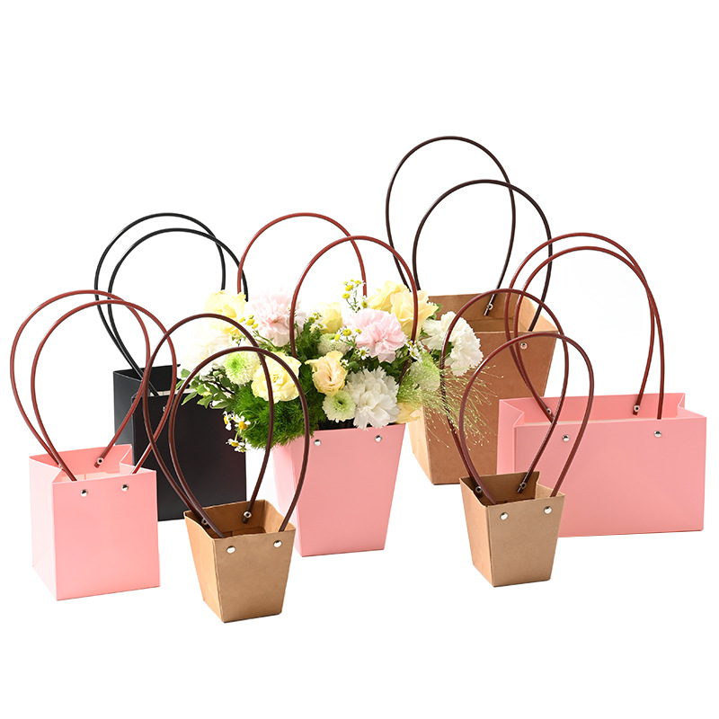 Bolsas para empaquetar ramos de flores, arte floral, suministros para floristerías, regalos para el Día de San Valentín, bolsas para empaquetar flores de regalo, bolsas de mano.