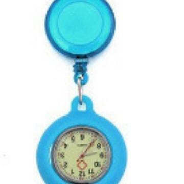 Foreign Trade Luminous Telescopic Nurse Clock Student Hanging Clock Pocket Watch Silicone Colored Face Breast Clock Luminous Nurse Clock Manufacturer Wholesale