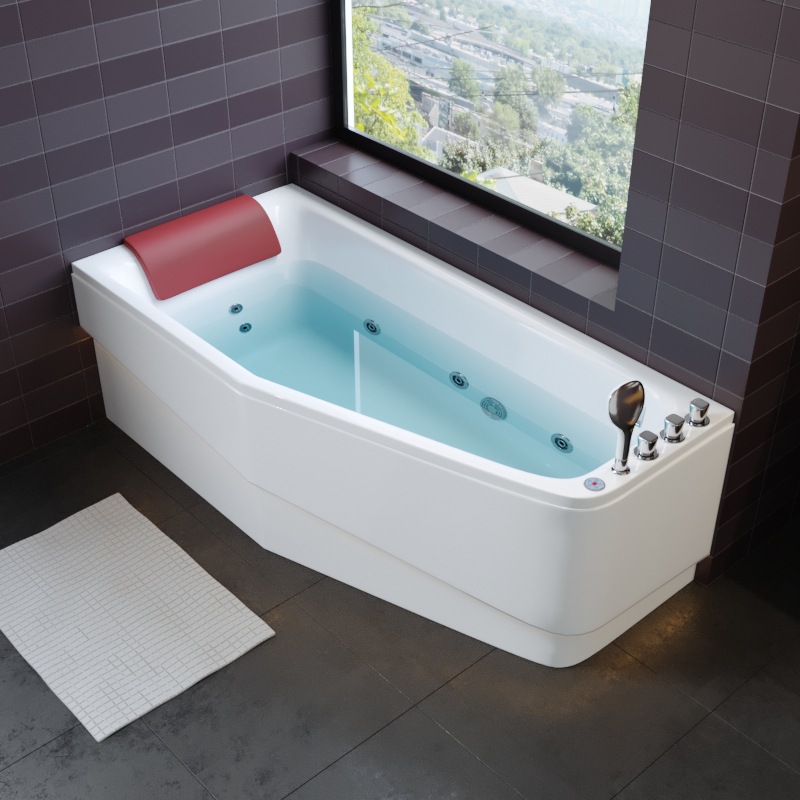 Export Household Bathroom Bathtub Massage Bath Tub Acrylic Hotel Homestay Spa Bathtub Full Body